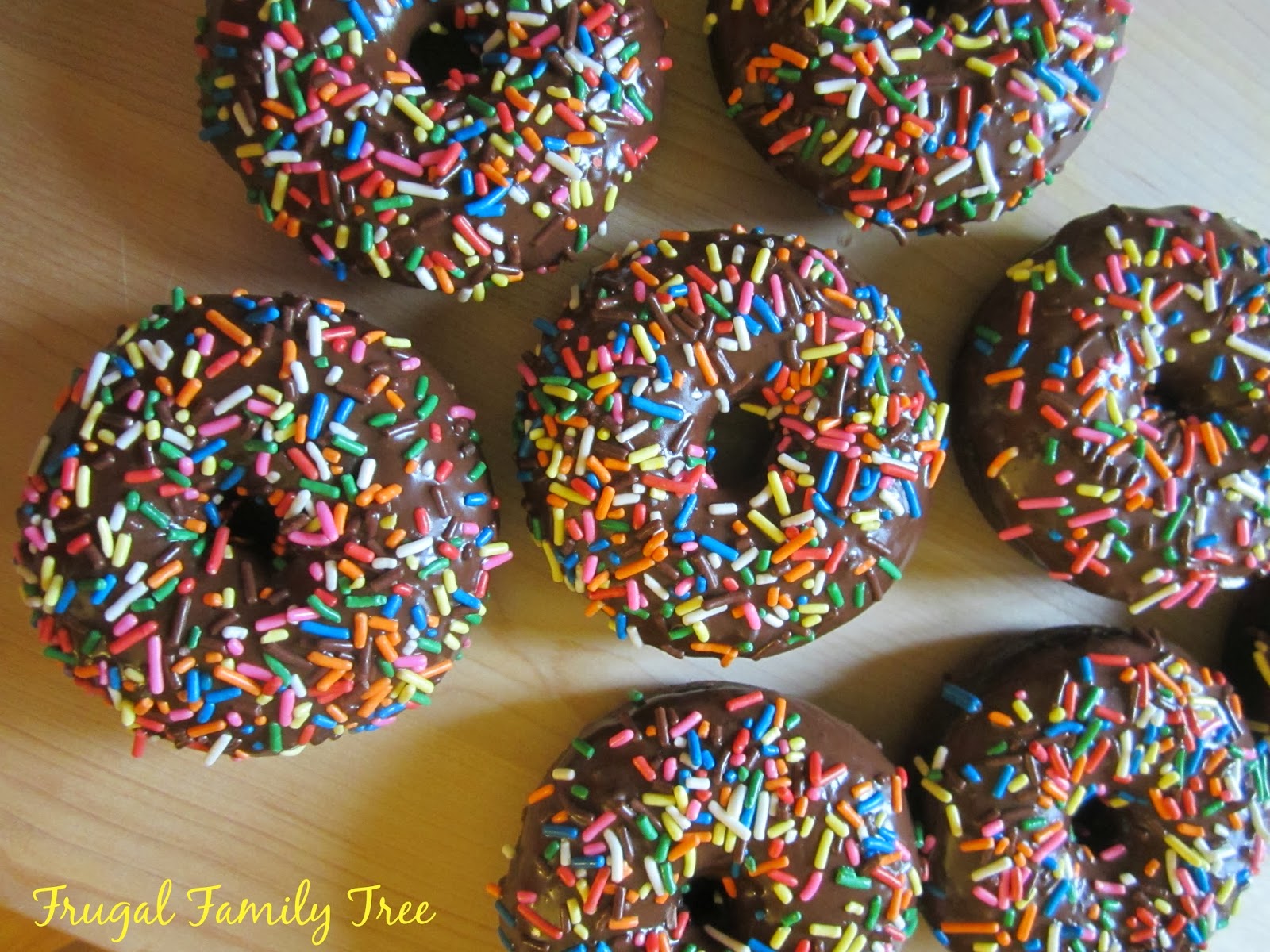 Chocolate Sprinkle Donuts Frugal Family Tree