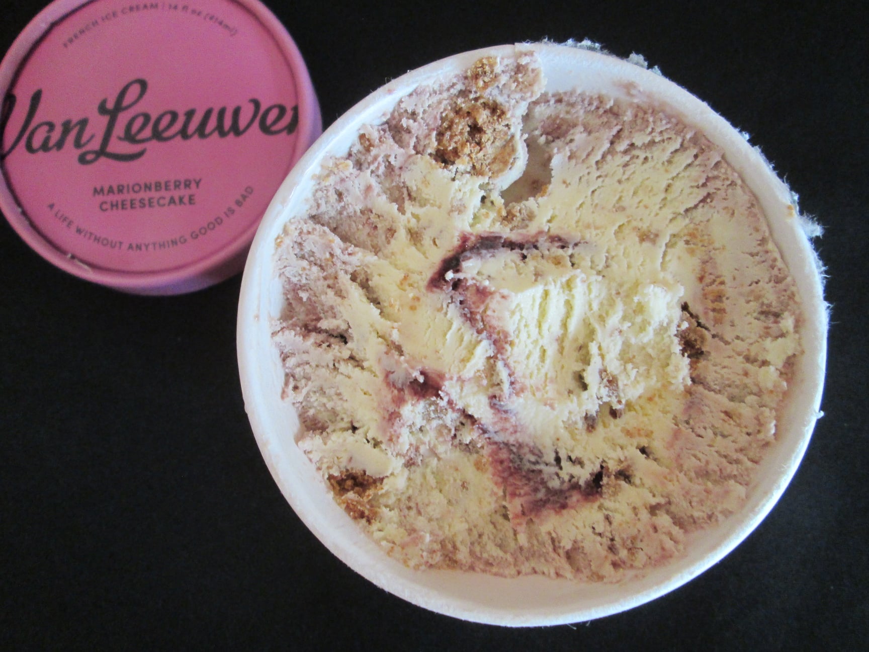 David's Ice Cream Reviews Van Leeuwen Marionberry Cheesecake