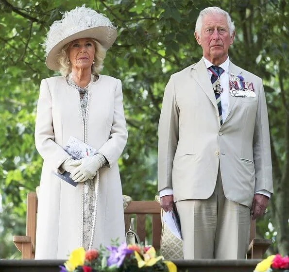 The Prince of Wales and The Duchess of Cornwall attended a national service of remembrance at the National Memorial Arboretum