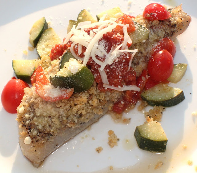 Italian Stuffed Fish Parmesan with Zucchini Salsa | What's Cookin