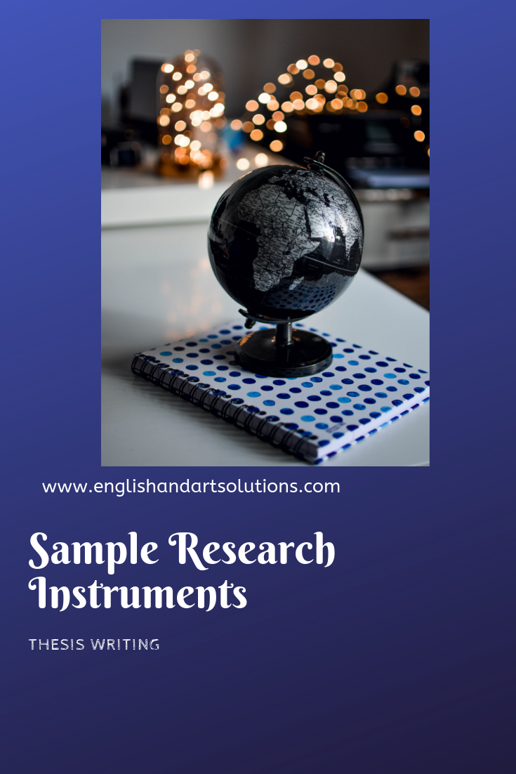 research instruments sample