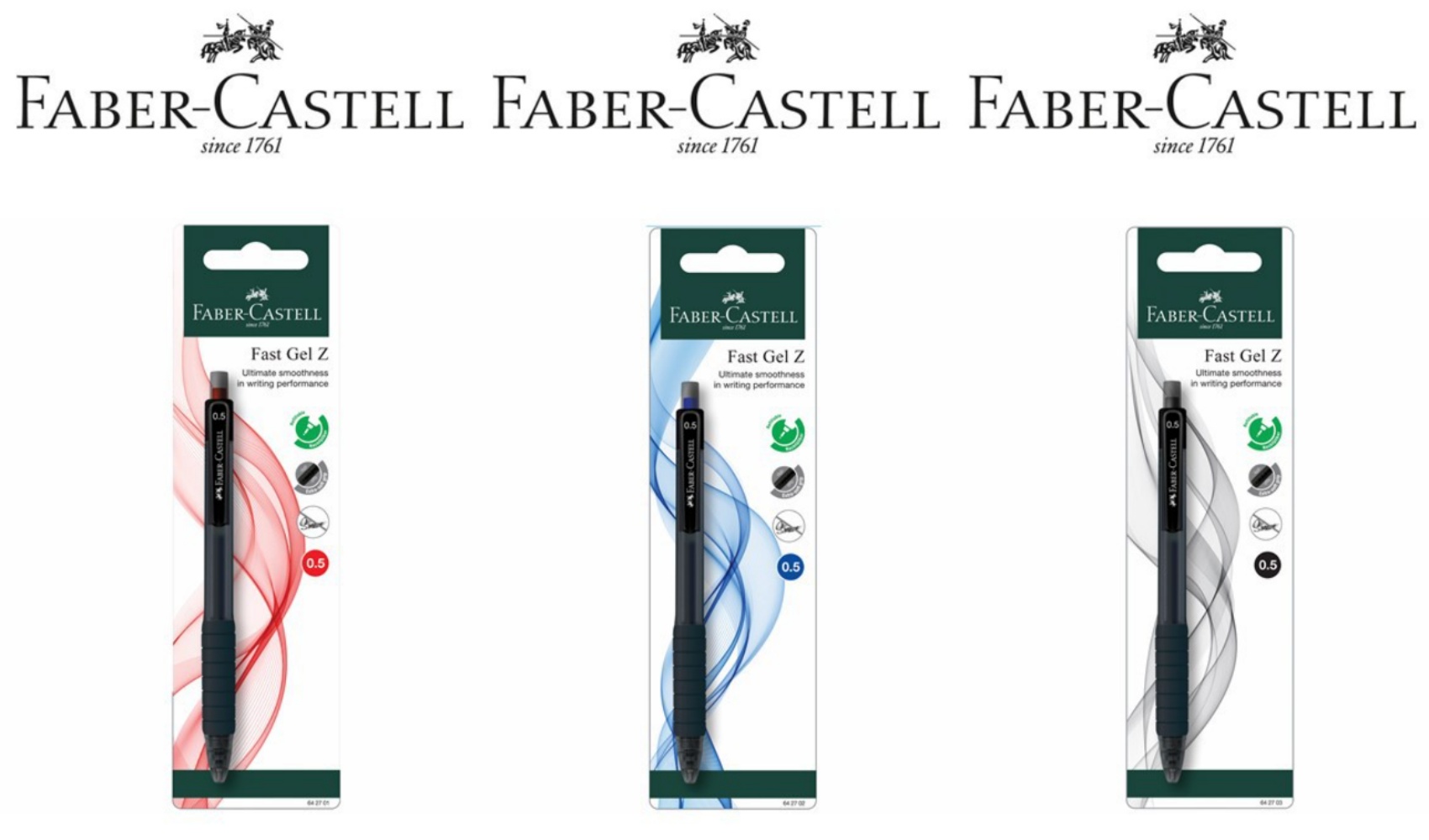 Sara Wanderlust FaberCastell Smoothest Gel Pen Fast Gel Z