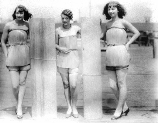 Wooden Bathing Suits from 1929 ~ vintage everyday