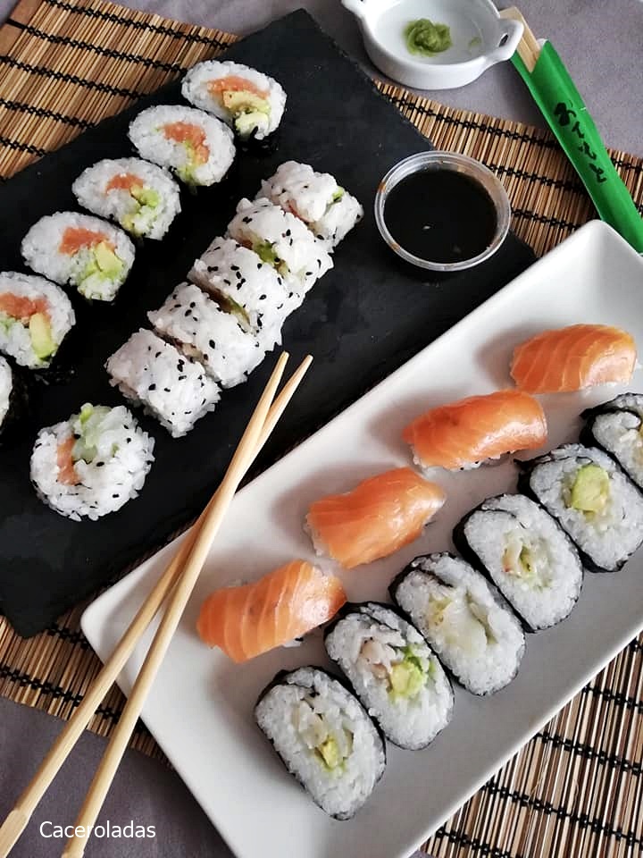 Como hacer sushi casero - Receta fácil para principiantes | Caceroladas