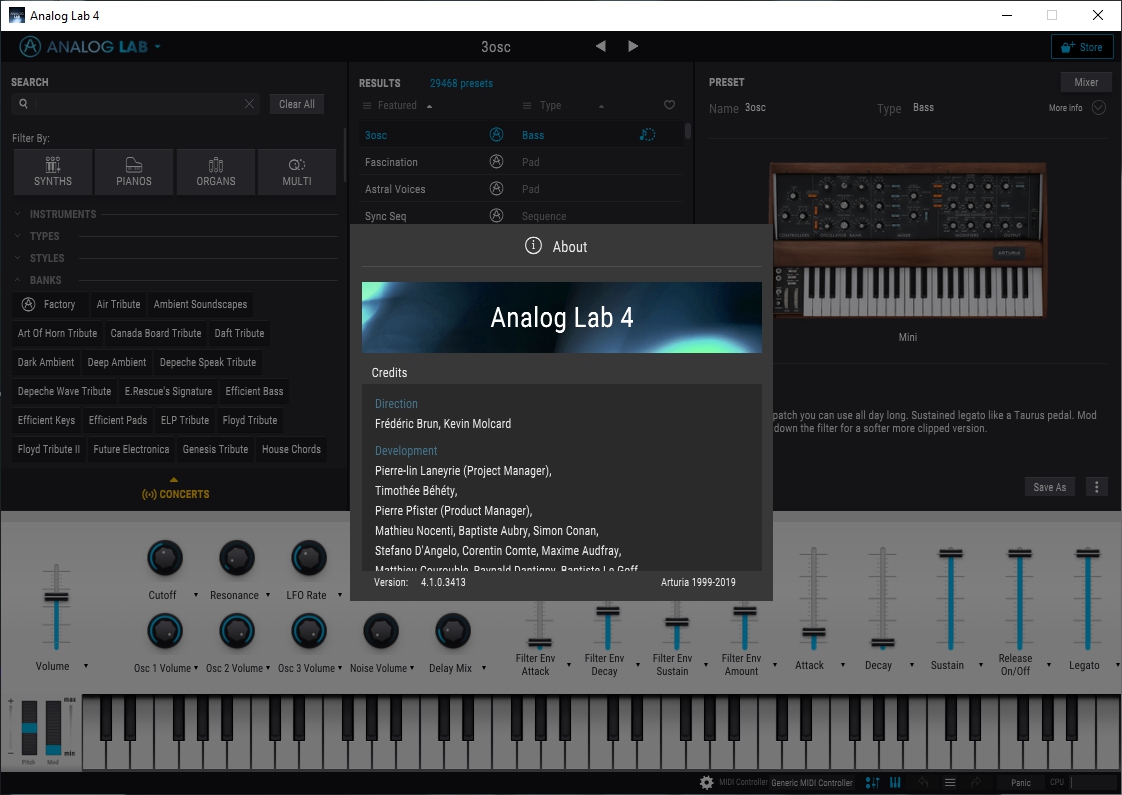 arturia analog lab v presets