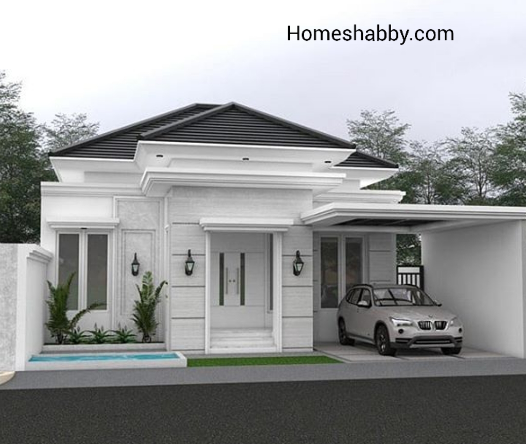 Desain dan Denah Rumah Berbentuk Letter L Ukuran 15 x 15 M dengan 3