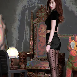 Minah In Black Foto 10