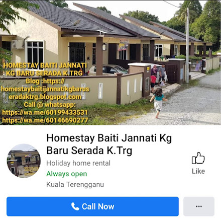 VISIT TO FOLLOW/LIKE MY PAGE "Homestay Baiti Jannati Kg Baru Serada,K.Trg