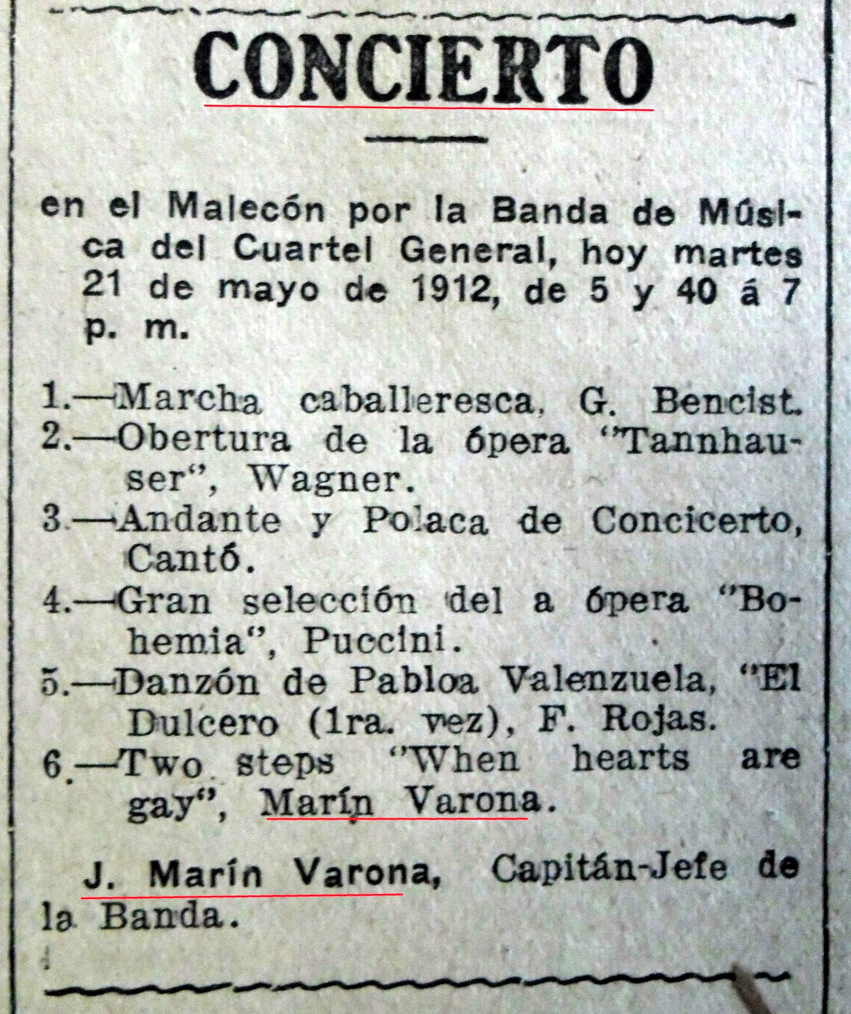Gaspar, El Lugareño José Marín Varona. En un aniversario más de de su