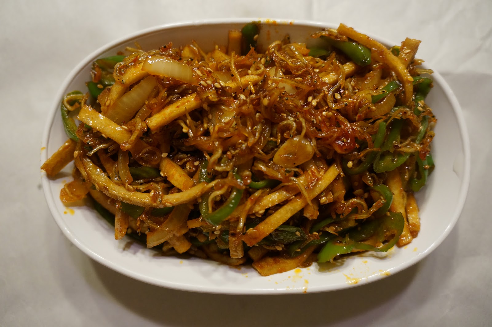 StirFried Anchovy and Fish Cake