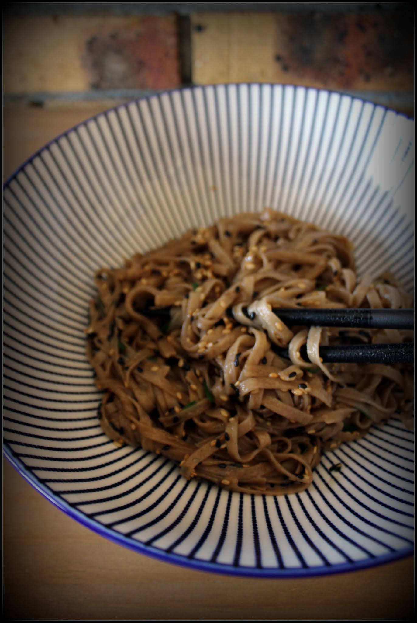 Keskonmangemaman? Bataille Food 84 , sans gluten , Nouilles soba au