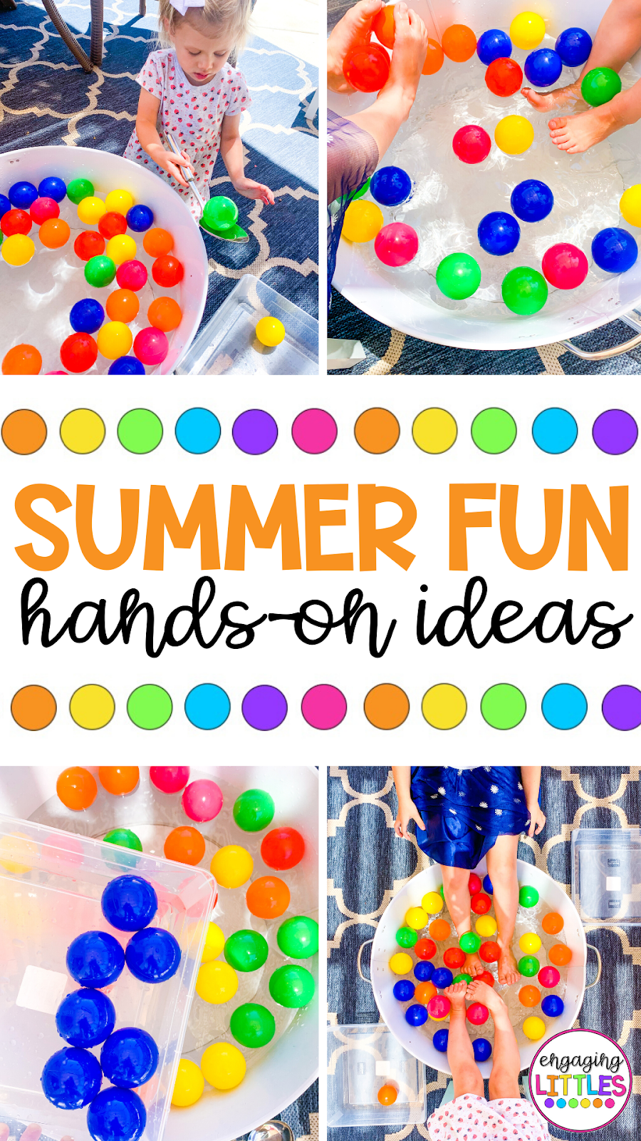 Summer Fun With Plastic Balls Engaging Littles