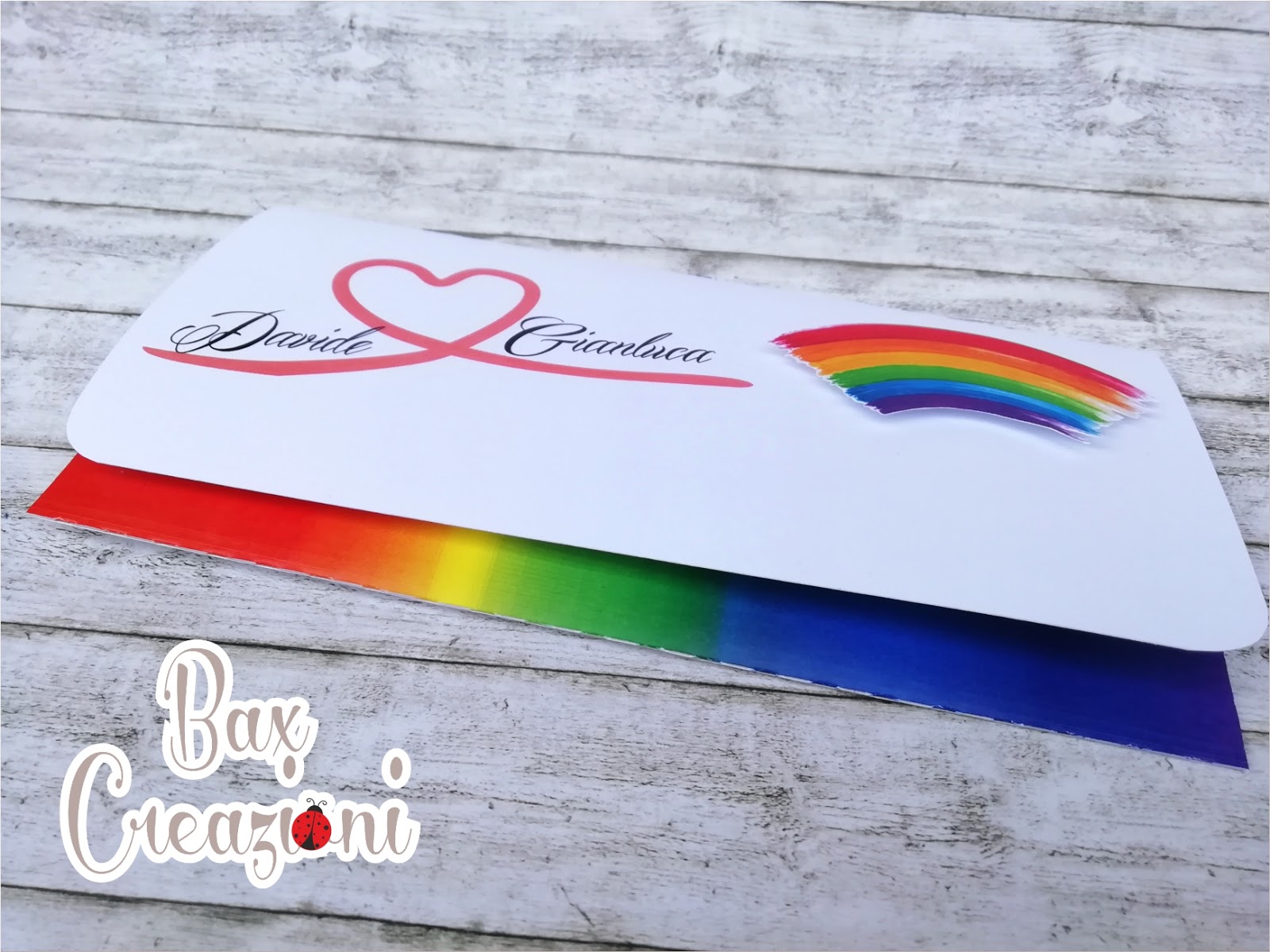 Bax Creazioni Partecipazioni Per Matrimonio Arcobaleno