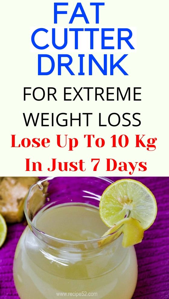 Fat Cutter Drink For Extreme WeightLoss; Lose Up To 10 Kg In Just 7