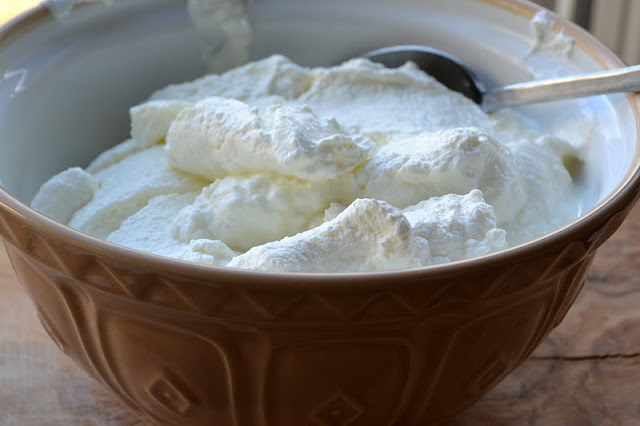 homemade greek style yogurt with almond granola