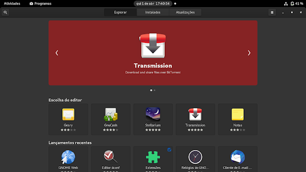 Primeiras impressões sobre o GNOME 40 - Dicas Linux e Windows