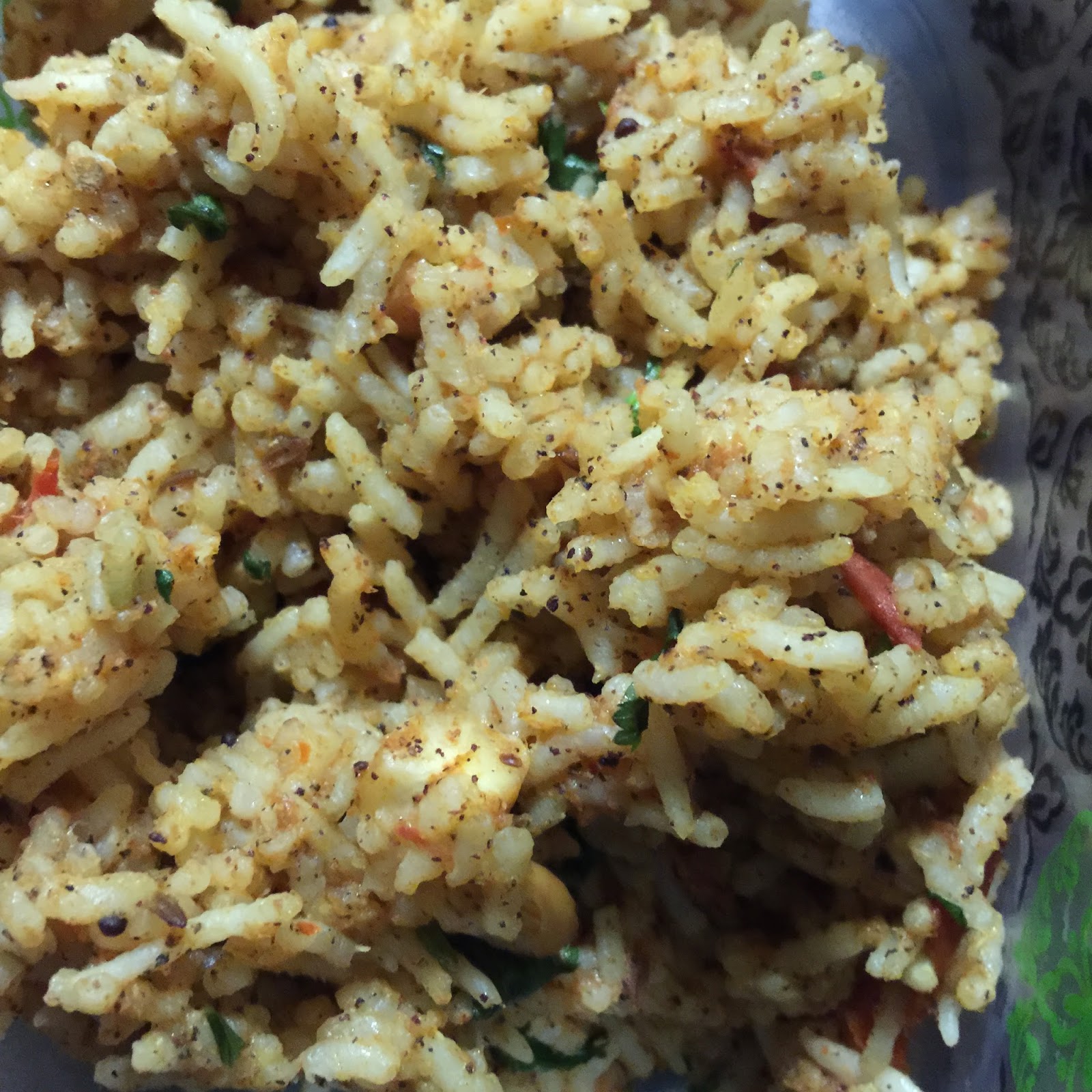Sri's kitchen Mysore tomato rice / coconut tomato rice