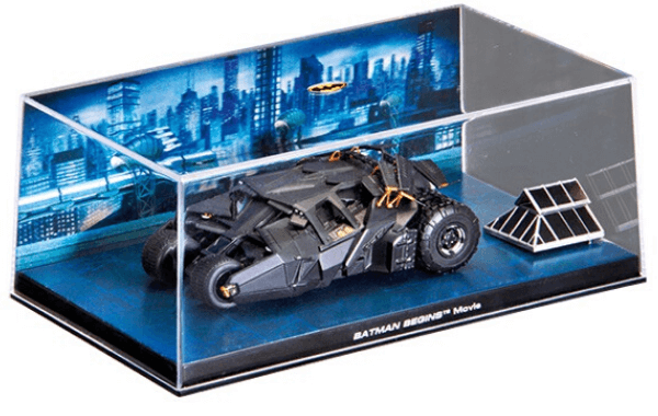 batman automobilia, coleccion batimoviles  1:43, batman begins movie 2005, batman begins movie 2005 1:43, tumbler 1:43