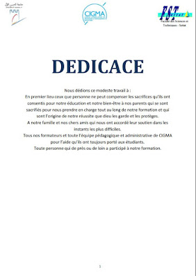 Dédicaces mémoire fin d’étude doc et pdf  Cours BTP