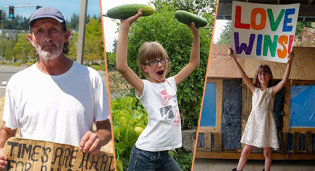 Cette fillette de 9 ans construit des cabanes pour les SDF. 1 hailey love win