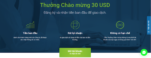 RoboForex bonus 30$ cho thành viên mới