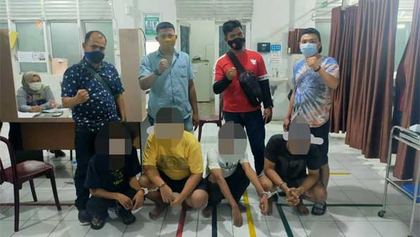 Empat Pemuda Diamankan Polsek Padang Selatan