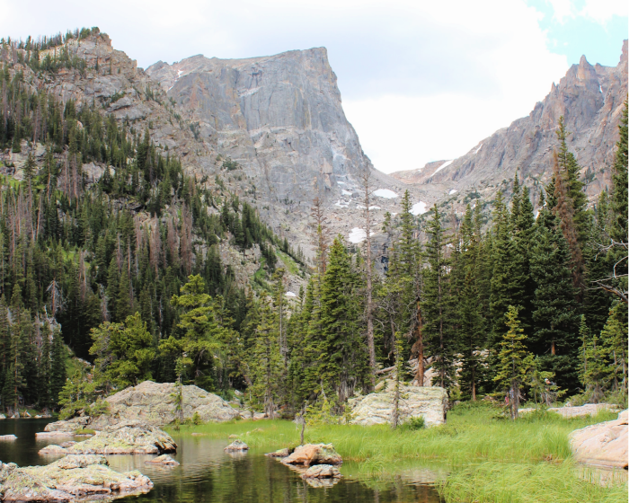 dream lake at rocky mountain national park