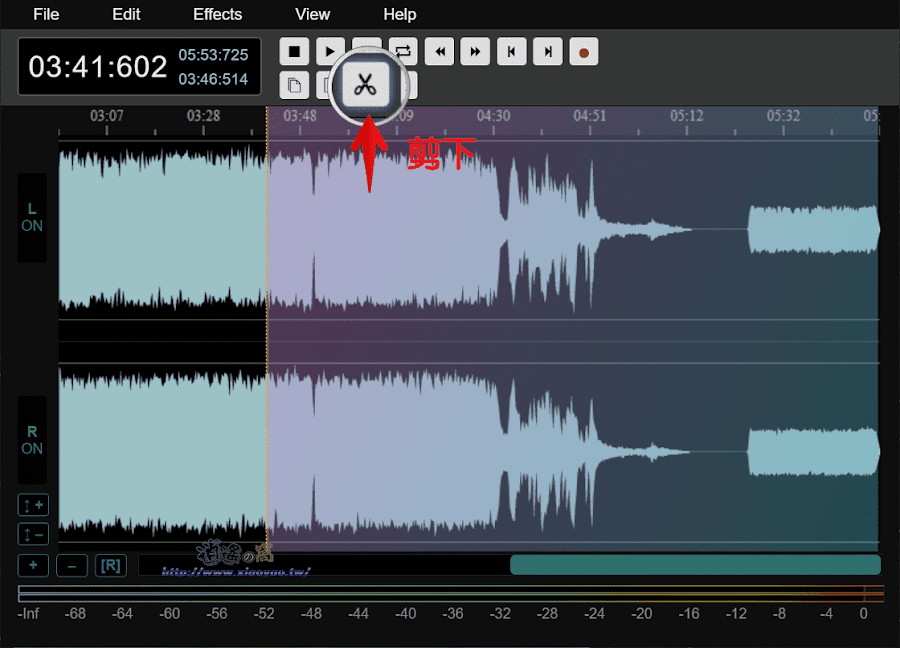 AudioMass 線上剪輯音訊檔案