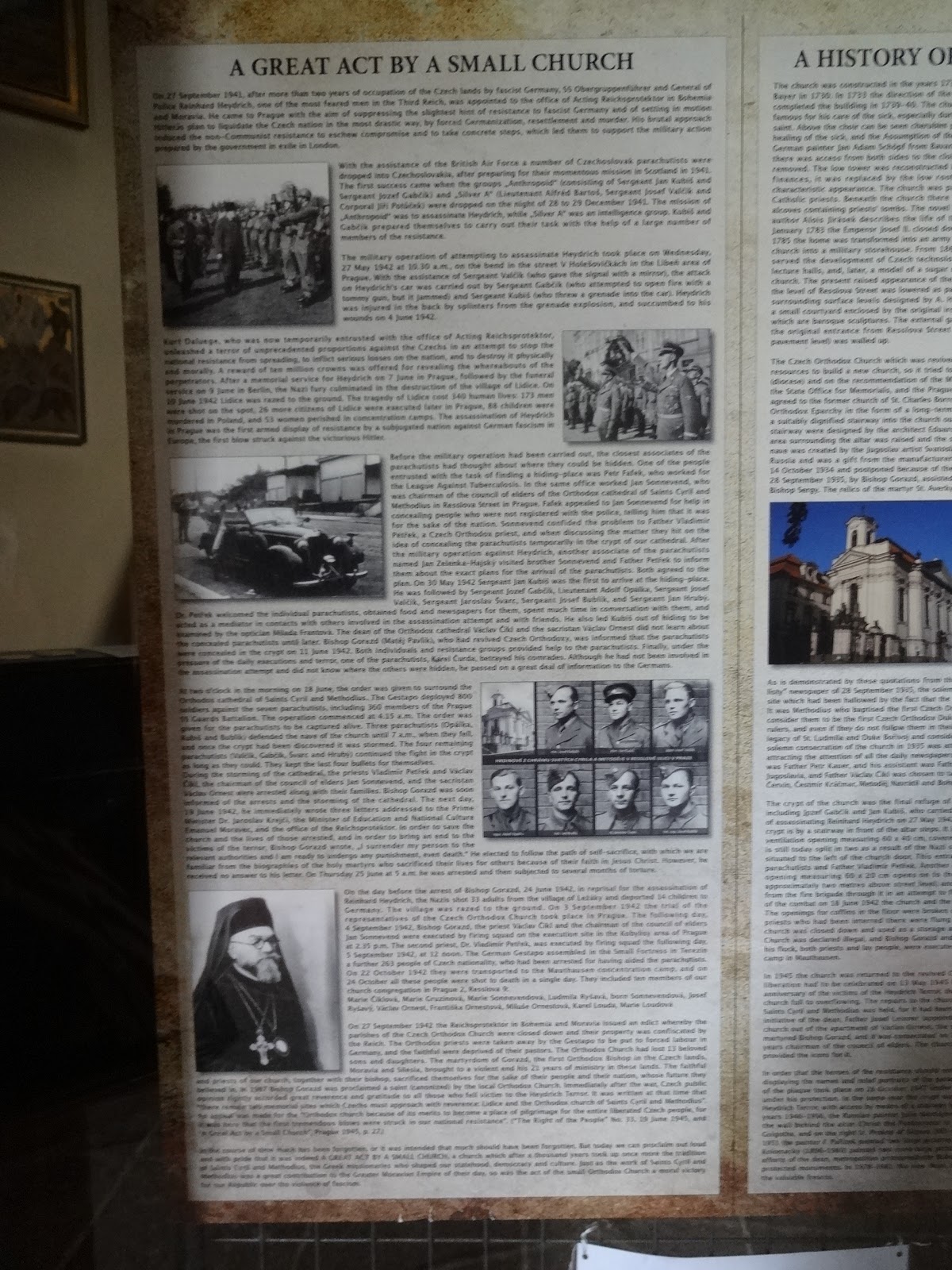 「この道」を辿らないための旅の記録。 プラハ・聖ツィリル・メトデイ正教大聖堂