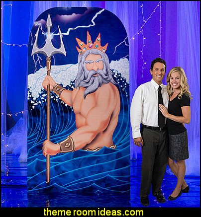 Poseidon and Trident Statue Standee party props under the sea birthday party Poseidon and Trident Statue Standee party props under the sea birthday party