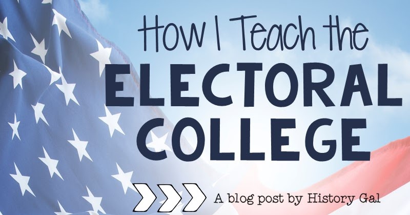 How I Teach The Electoral College History Gal
