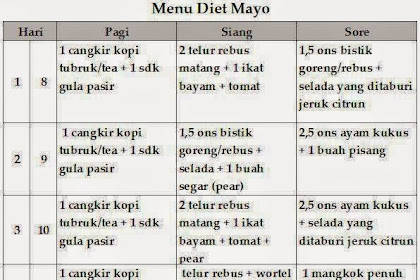 Tentang Diet Mayo