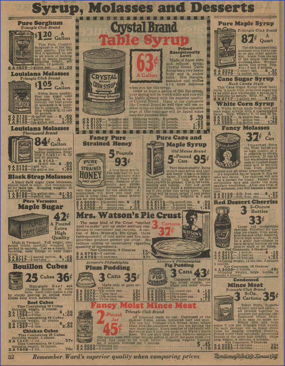 NewVintageLady Catalog Sunday 1920s Groceries Edition