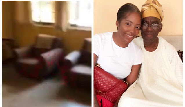 I miss you dad- Singer Tiwa Savage says as she visits her late father’s home (Video)