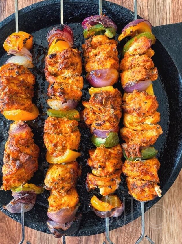 Homemade Chicken Tikka Skewers Recipe for Stovetop and Oven