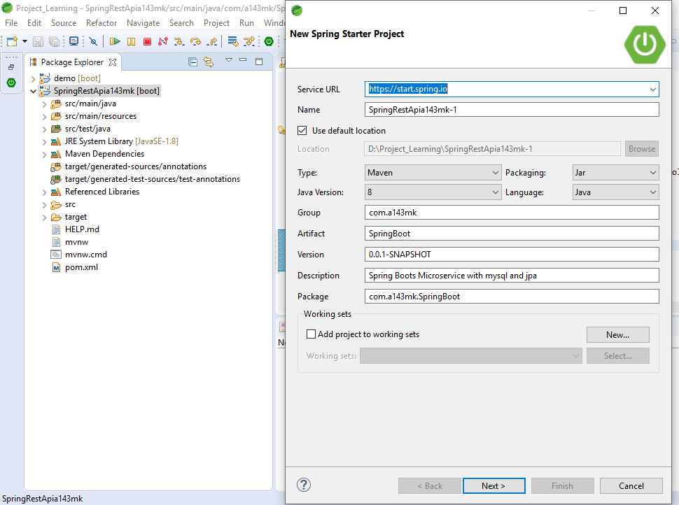 A Rest API with Spring Boot using JSON, MySQL and JPA