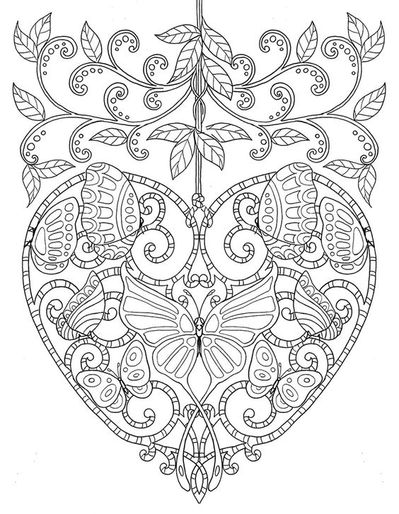 MATIN LUMINEUX Coloriages Coeurs
