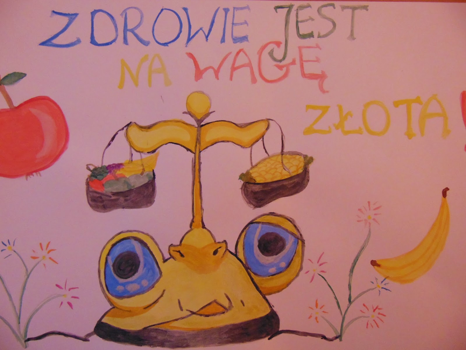 Plakat Zachęcający Do Zdrowego Odżywiania Koło Chemiczne Wulkan: Plakaty promujące zdrowe odżywianie - wykonane