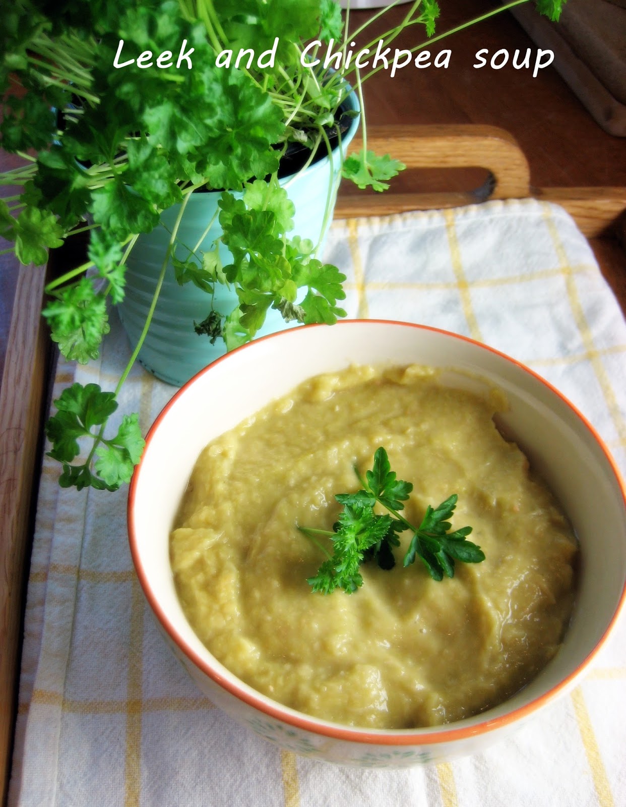 PEBBLE SOUP: Leek and Chickpea Soup