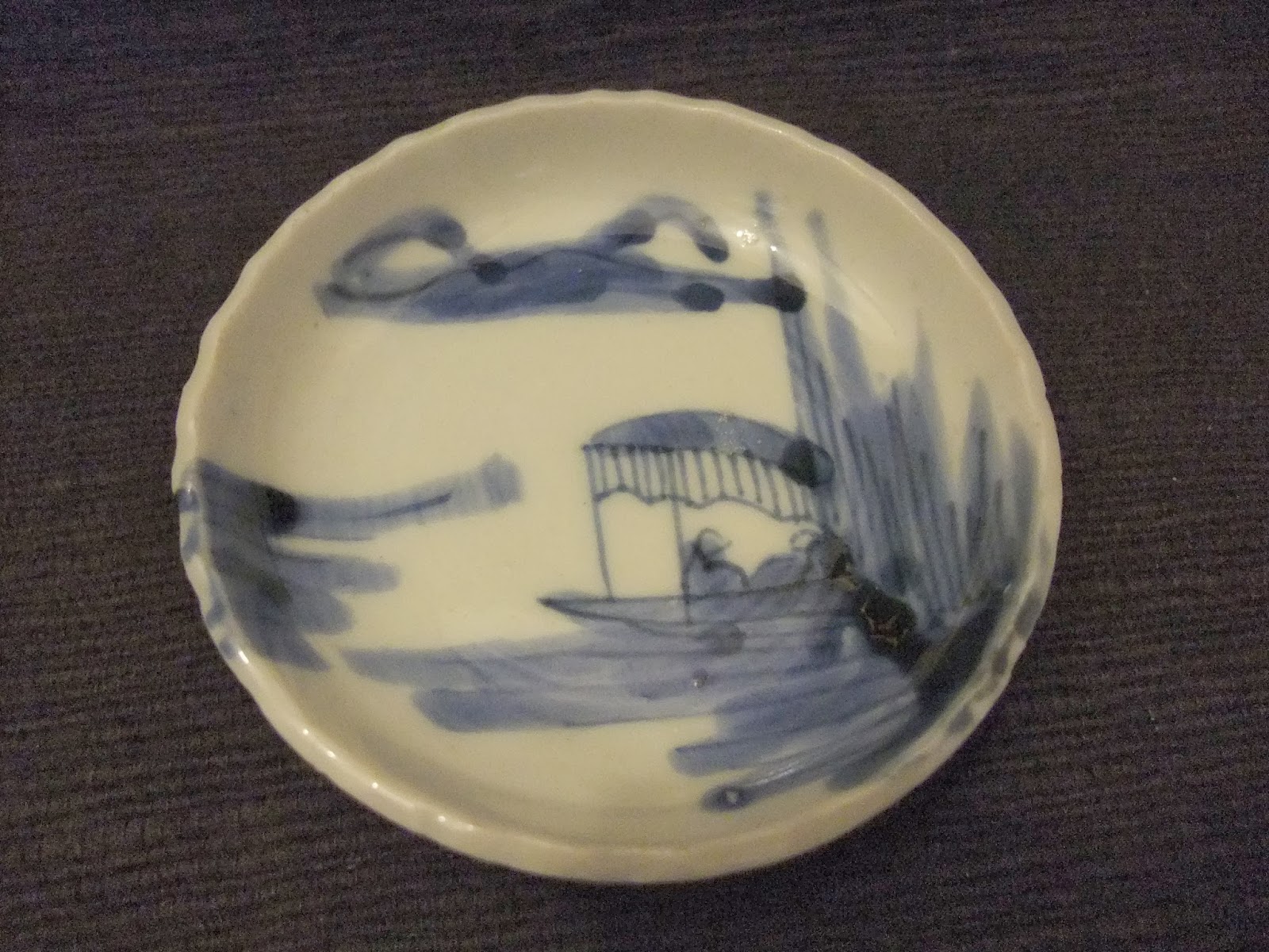 中国古玩 清朝染付皿 中国明朝時代 古染付皿 - メルカリ