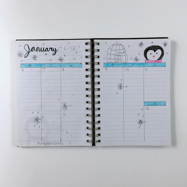 January Journal Weekly Spread