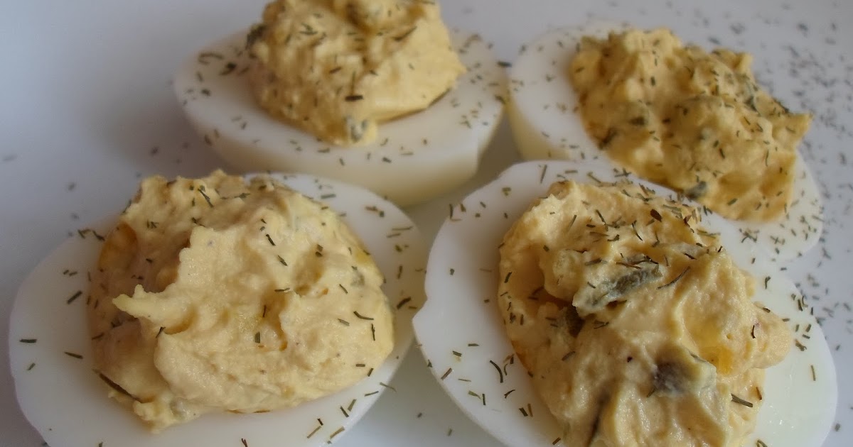 Happier Than A Pig In Mud Dill Pickle Relish Deviled Eggs