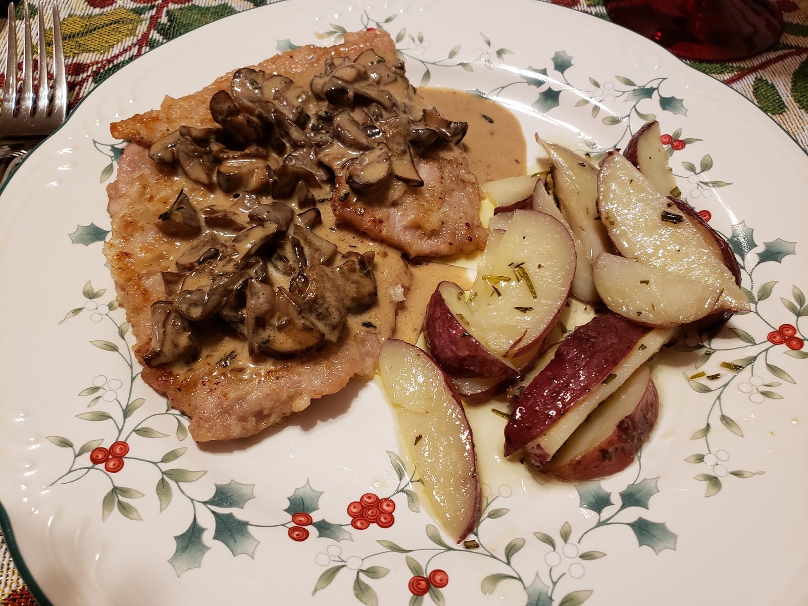 Cuisine de Michelle Mushroom Marsala Veal Scallopini