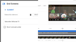 Video endscreen End screen