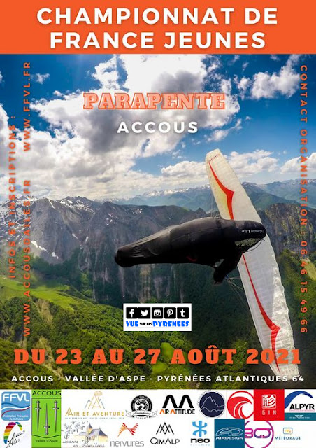 championnat de France de parapente Jeune Accous 2021