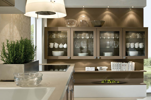 Modern kitchen crockery unit designs
