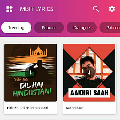 How to Make Lyrics Whatsapp Status Using MBit Lyrics App