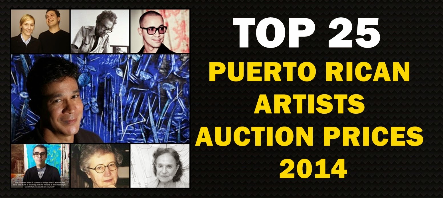Top 25 Puerto Rican art highest prices at Auction in 2014