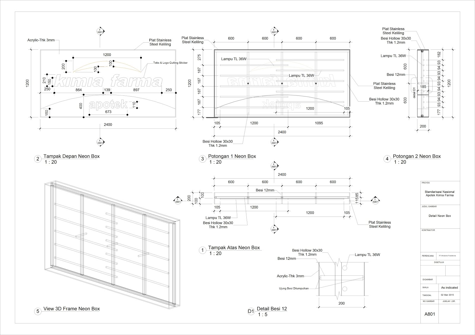 Gambar Konstruksi Reklame Ruko, Mini Market, Apotik ~ Renov-Smart ...