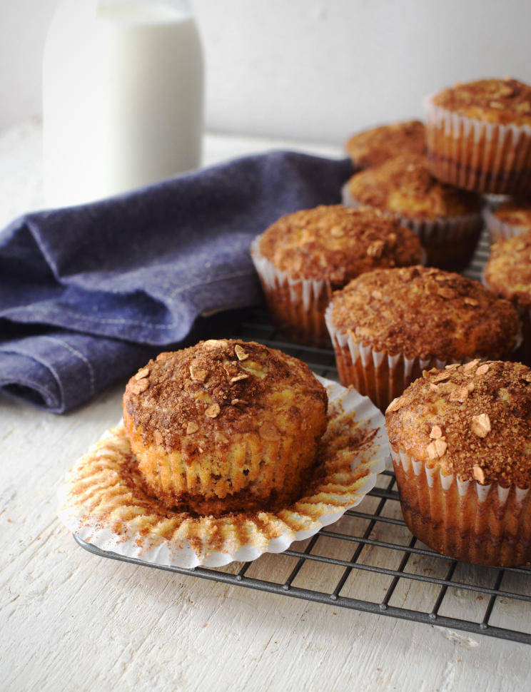 Muffins de avena con canela Bizcochos y Sancochos